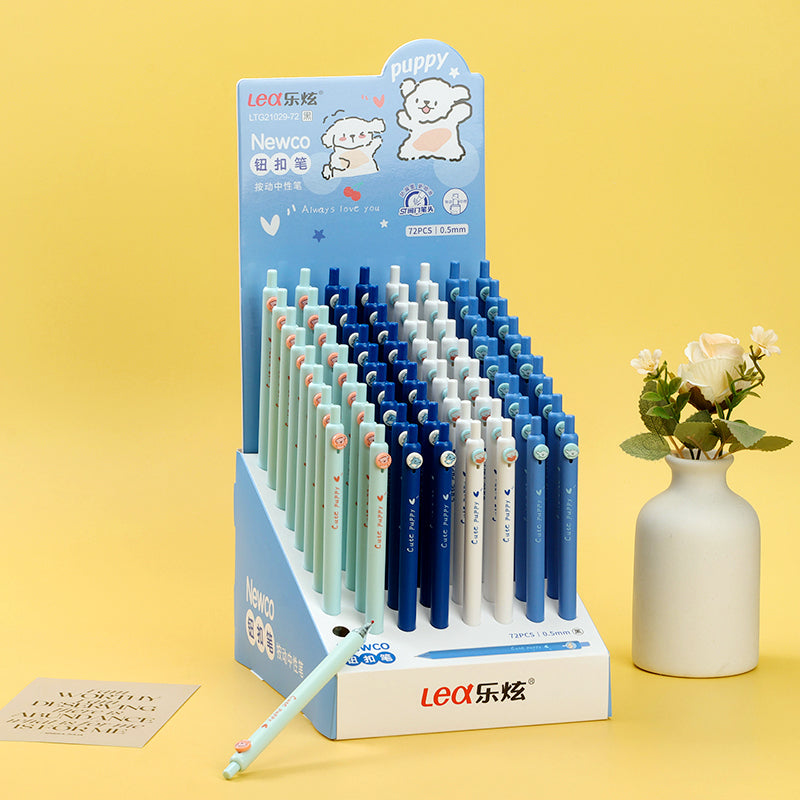 Charming LTG21029 Button - styled Gel Pen! This pen, designed in the shape of a button, brings a fresh and interesting look to your writing. M.82