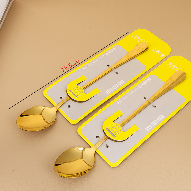 6332 Crown Rabbit Gold-Plated Ice Pointed Spoon M.66