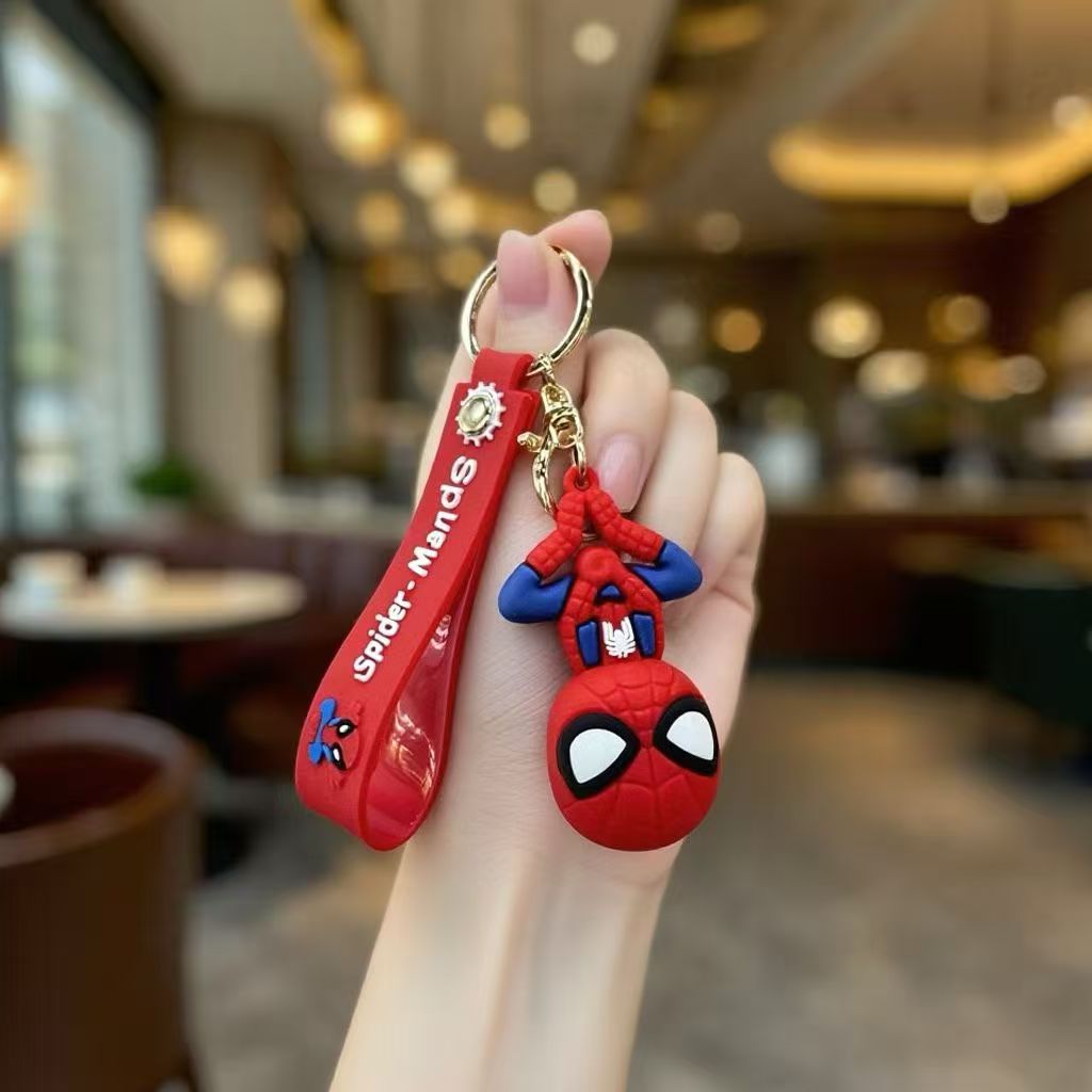 Cross-Border Keychains Super Cute Chibi Figurine Pendants Car Key Rings Bag Accessories Small Gifts M.72