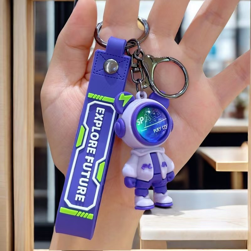 New-Style Cool Space Ranger & Astro Rabbit Silicone Keychains Backpack Accessories Claw Machine & Street Promotion Gift Items (Wholesale) M.72