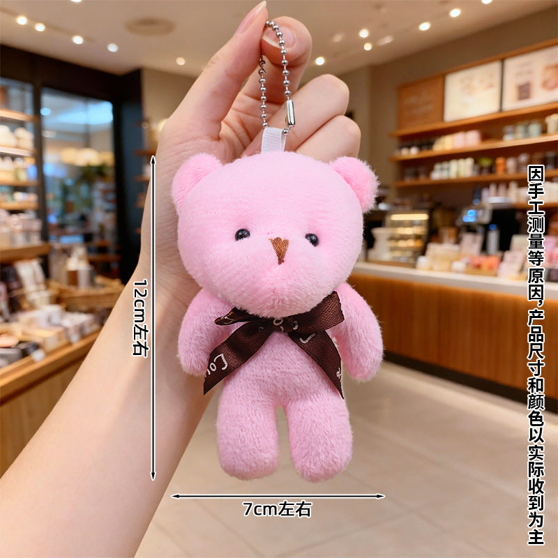 Teddy Conjoined Bear Plush Dolls Mini Bear Charms Stuffed Toy Keychains Children's Plush Dolls & Gift Items (In-Stock Wholesale) M.72
