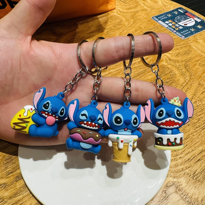 Cartoon Keychain PVC Soft Rubber 3D Doll Pendant Keyring - Kindergarten Prizes & Event Small Gifts Wholesale M.72