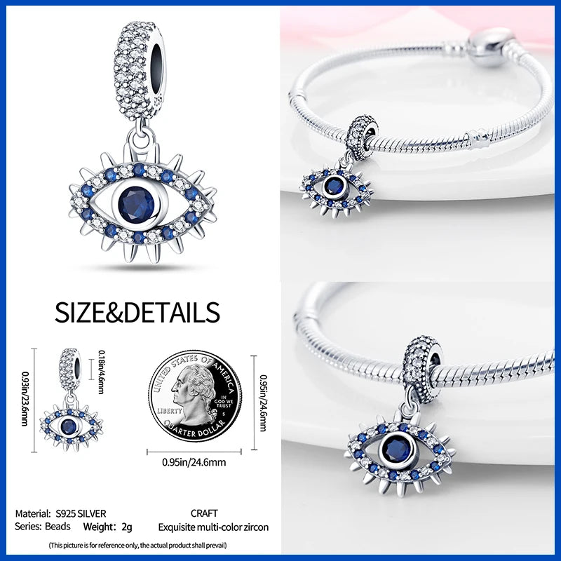 Devil's Eye Series Original Charms Beads Bracelet DIY 925 Silver 912349723-KJC1232