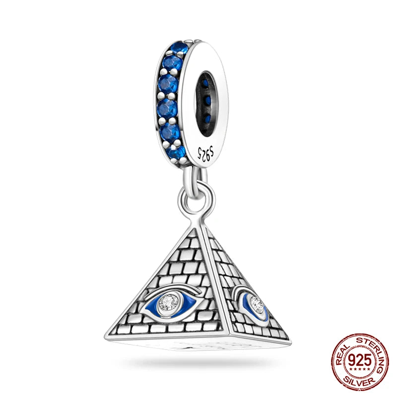 Fashion Bee Astronaut Eiffel Tower 925Silver Charms Beads Original Bracelet Fine DIY Jewelry 912349723-400S