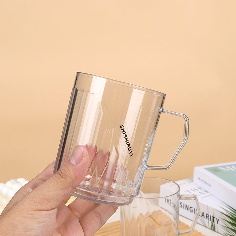 CHT-8119 Light Luxury PET Vertical Striped Mouth Cup M.26