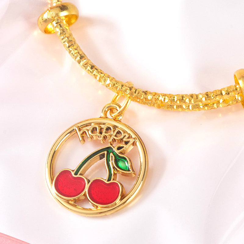 Gold Large Pendant Bracelet M.43