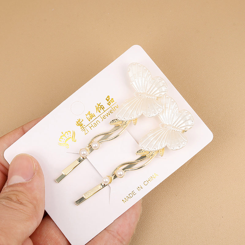 M42 Internet-famous Pearl Butterfly Bobby Pin