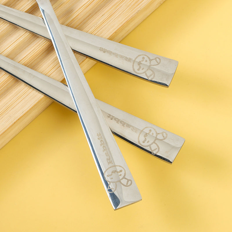 YLZ-1754 Little Rabbit Square-Handle No.2 Round Spoon M.66