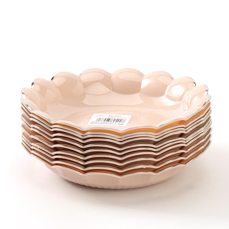 YDL-3217 Plato de frutas plateado con forma de flor (101 piezas) M.20