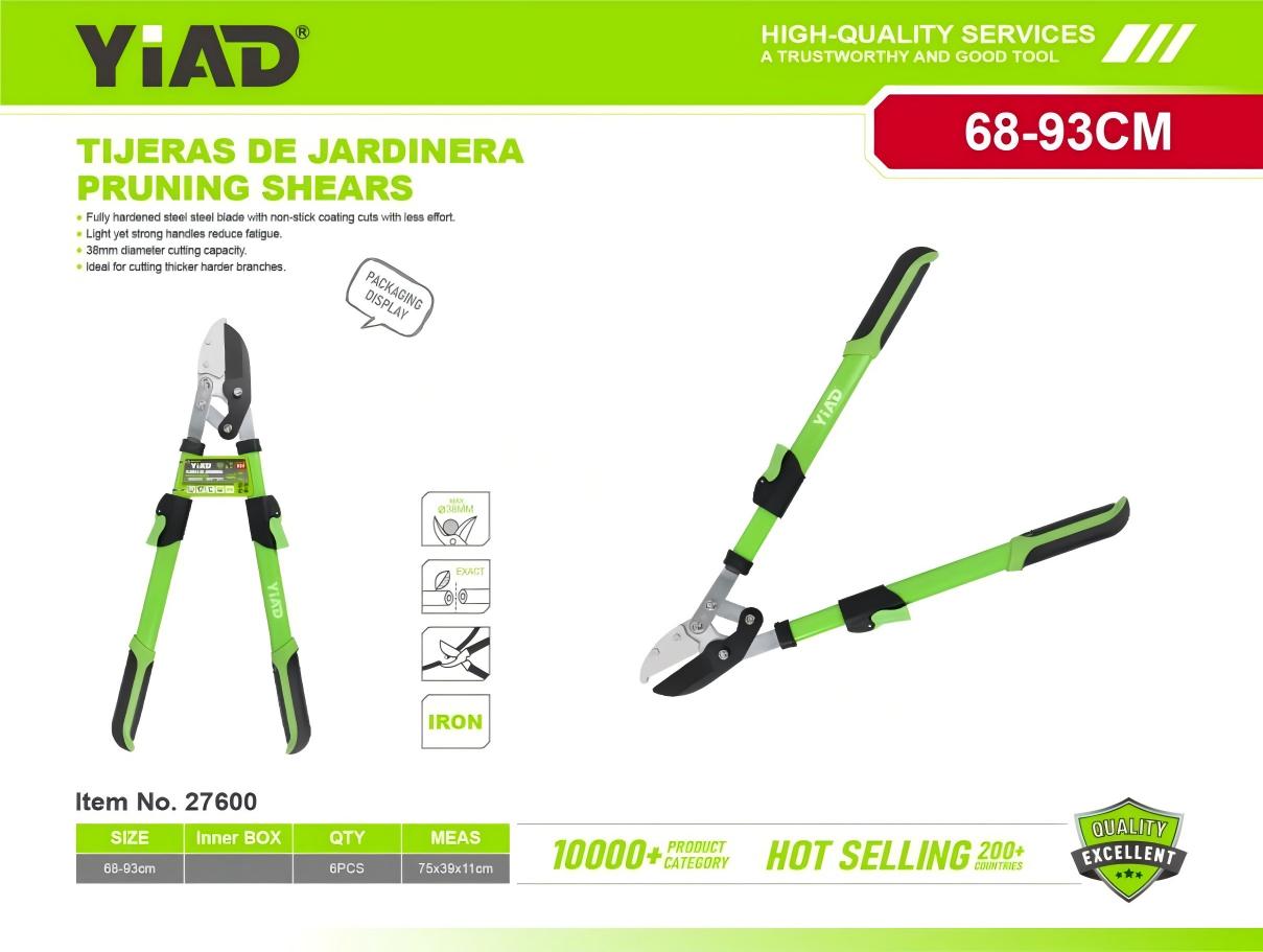 Pruning shears with a telescopic handle and a knife M.33