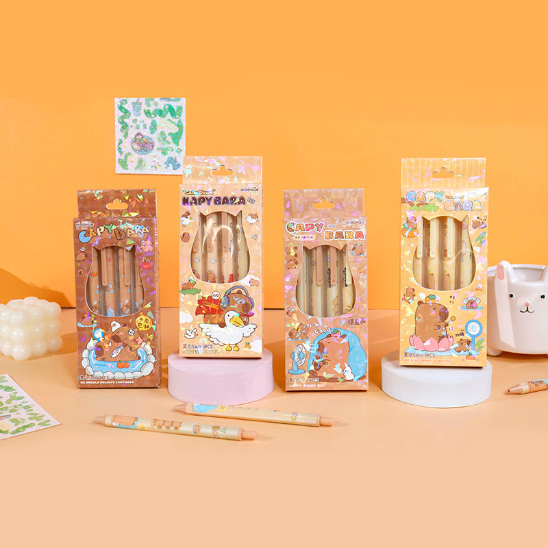 XX - 89 Series Set of Seven Pencils with Large Eraser Tips (Random Flower Patterns) M.82