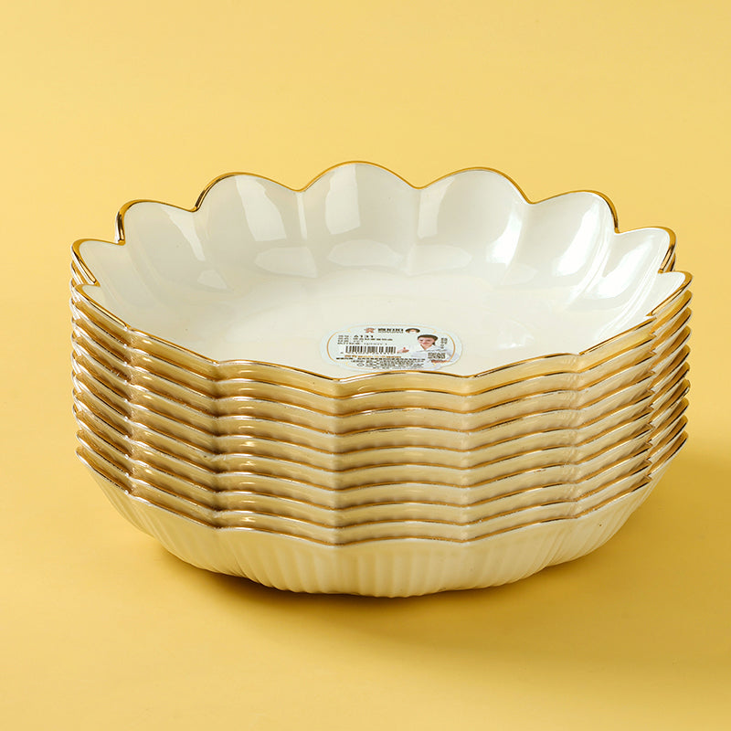 6131 Multi-petal Lotus Fruit Plate M.20