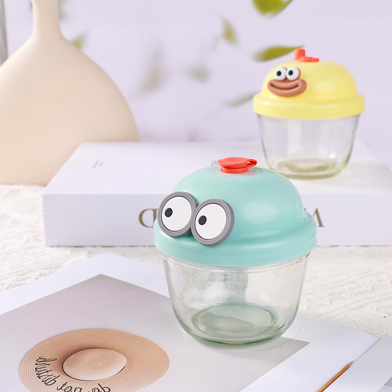Cartoon - themed Chubby Glass Water Cup (210ml) M.17