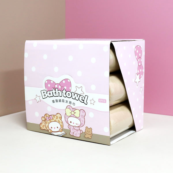 M.25 JPDBModel YJ-750 Leopard Print Jasmine Bath Towel