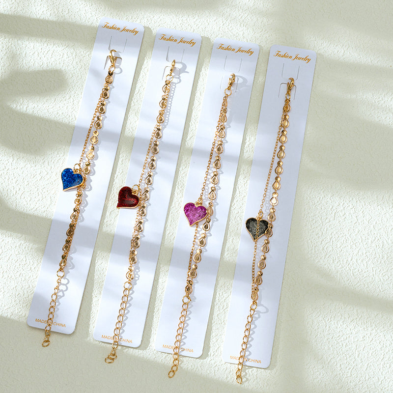 Simple Chain Pendant Bracelet M.43