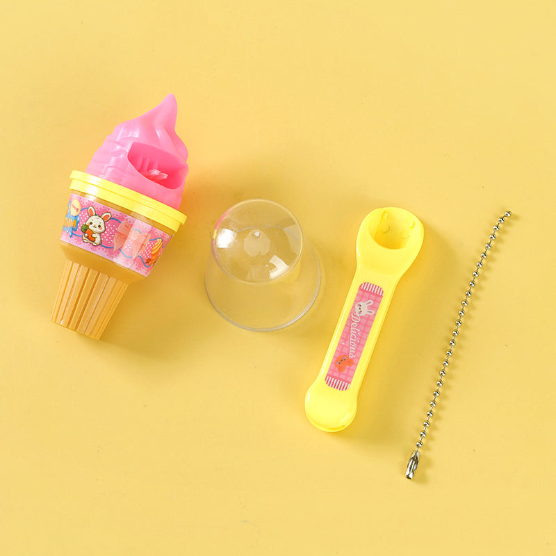 Cute Mini Torch Ice Cream Three - color Swirl Taste Portable Snack for Office M.71