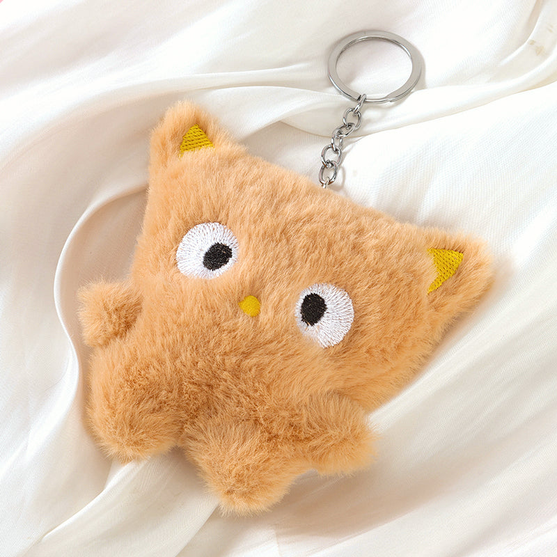 Adorno colgante de búho de peluche