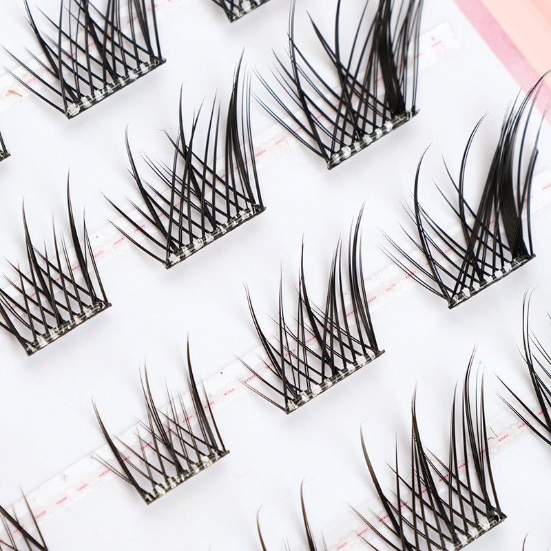 Pestañas postizas Qiyu sin pegamento (estilos variados), populares entre las celebridades de Internet, tamaño 50