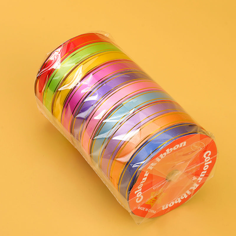 1.6CM Gold-Edged Plastic Ribbon (10 Meters) M.11