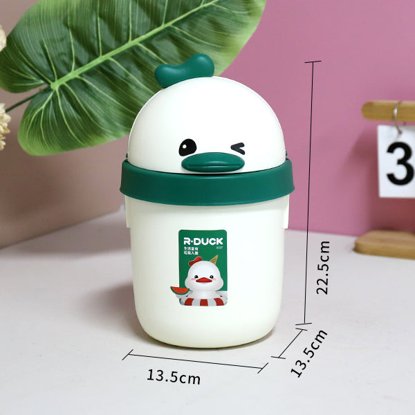 Yuanqi Red Duck Model 581 Duck-Shaped Desktop Sanitary Trash Can M.23 JPDB