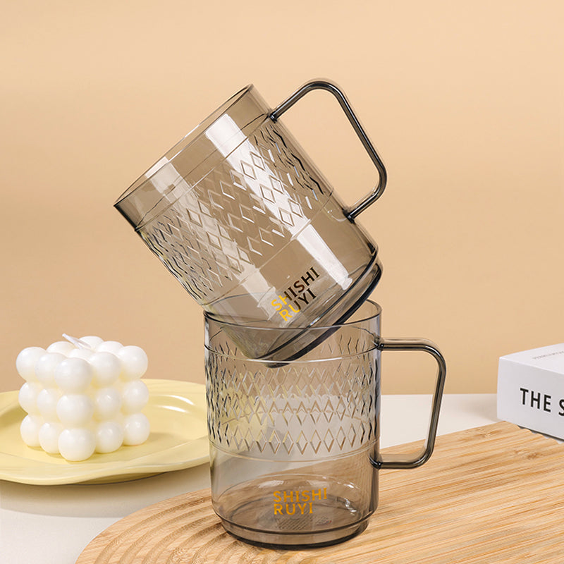 CHT-8118 Light Luxury PET Diamond Mouth Cup M.26