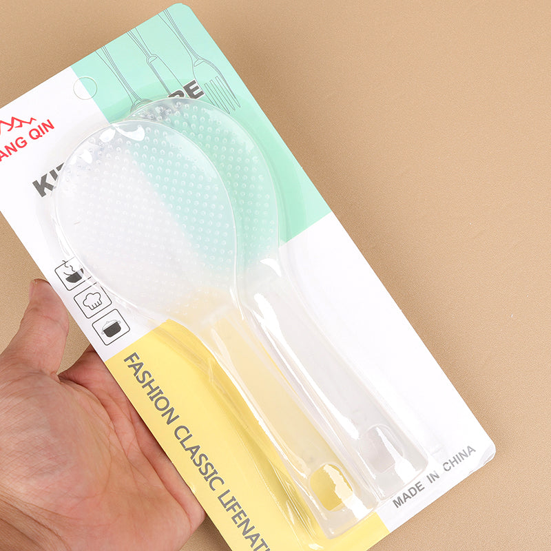 286 - B2 White Transparent Standing Rice Spoon Mixed Packing M61