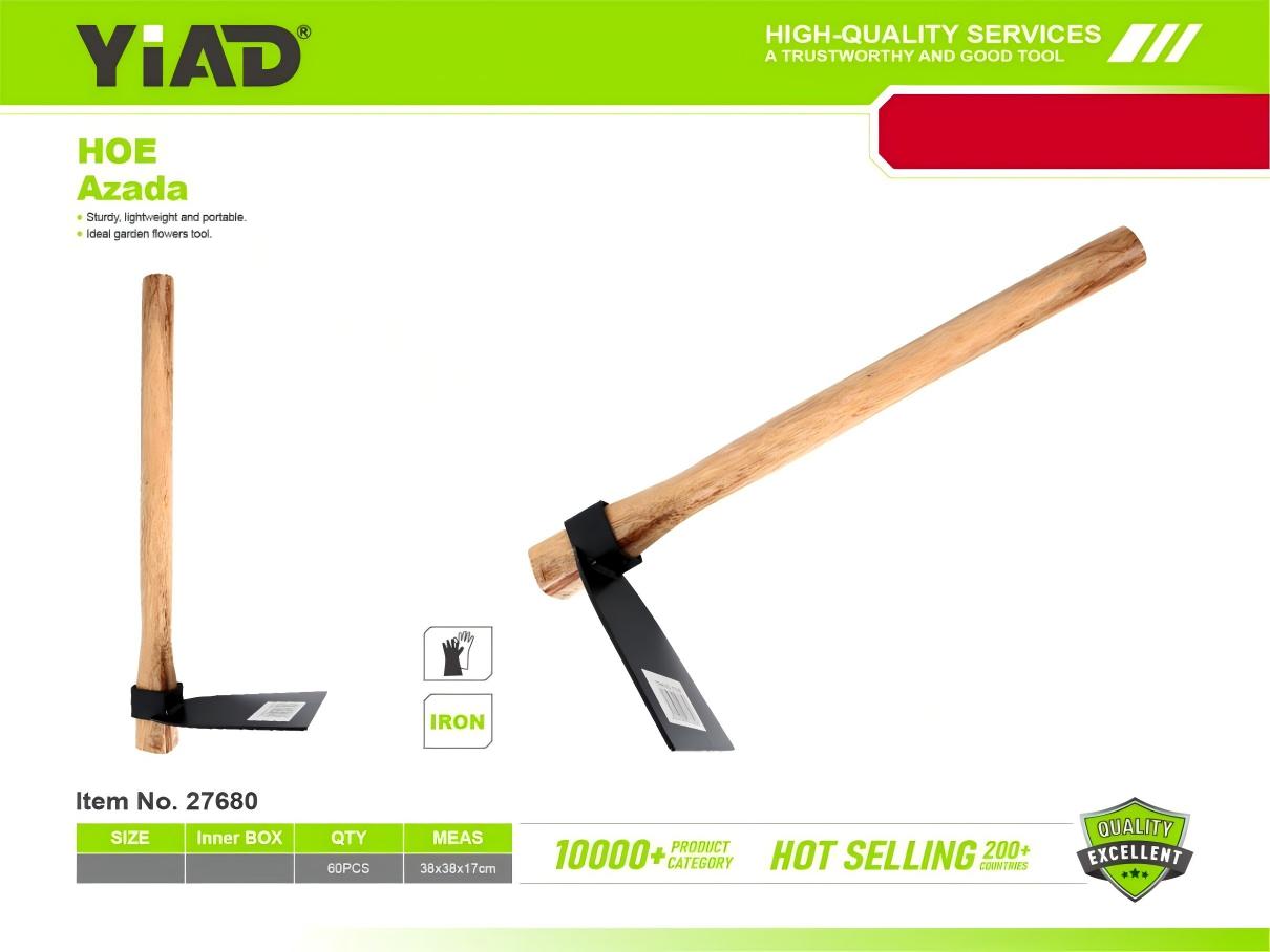 Large hoe with a square wooden handle M.33