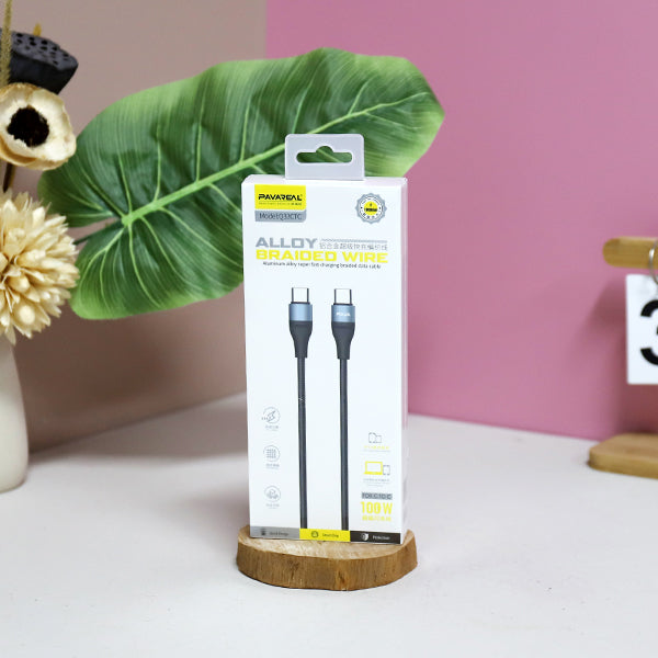 Q33PD Black Aluminum Alloy Braided Cable for Apple - 20W PD Fast Charging A.12 JPDB