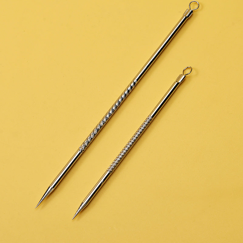 S-507 Juego de dos agujas para el acné (plateadas) M.50