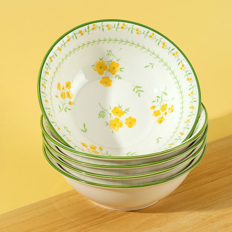 6-inch Printed Dou Bowl with Spring Pastoral Pattern (1488) M.66 JPDB