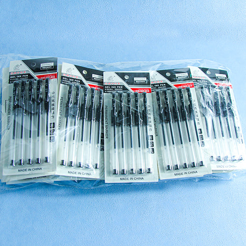 LC Blister - packed 5 - piece Set of Gel Pens (600 sets per carton) M.82