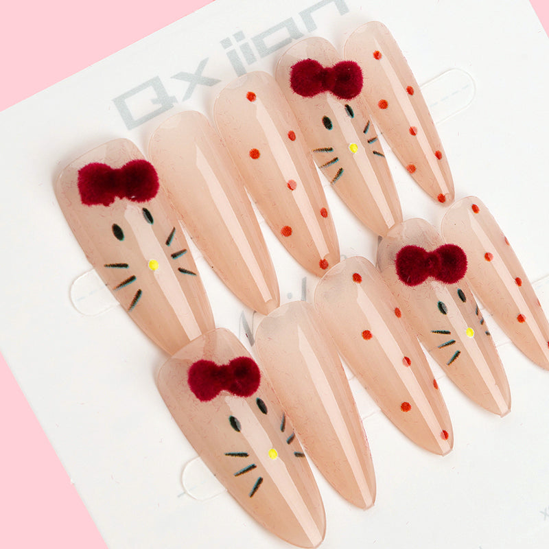 946 Printed and Diamond-studded Fake Nails M.52
