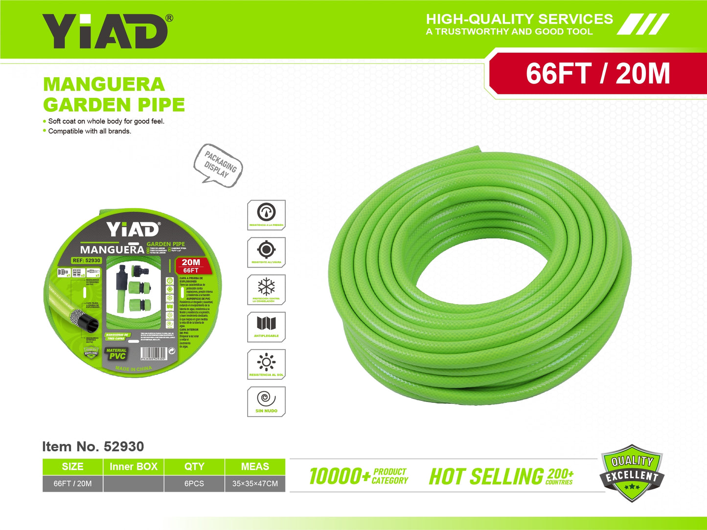 20MPVC Garden Hose Set 1/2 M.33