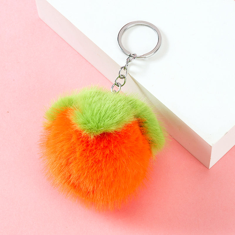 Large Chinese Auspicious Persimmon Pom-pom Bag Charm M.41 M.46 M.72