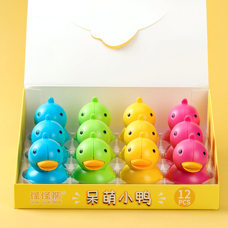 Premium W-99735 Cute Little Duck Pencil Sharpener Eraser M.84 M.83