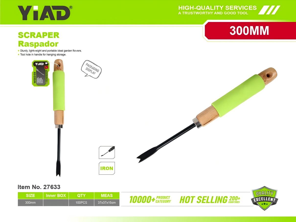 Wooden handle with a sleeve, single piece M.33