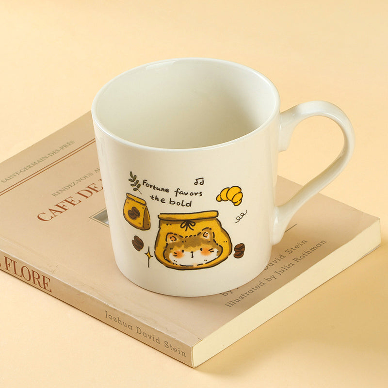 C781 Ceramic Cup with Decal (Flower Pattern Random) M.18