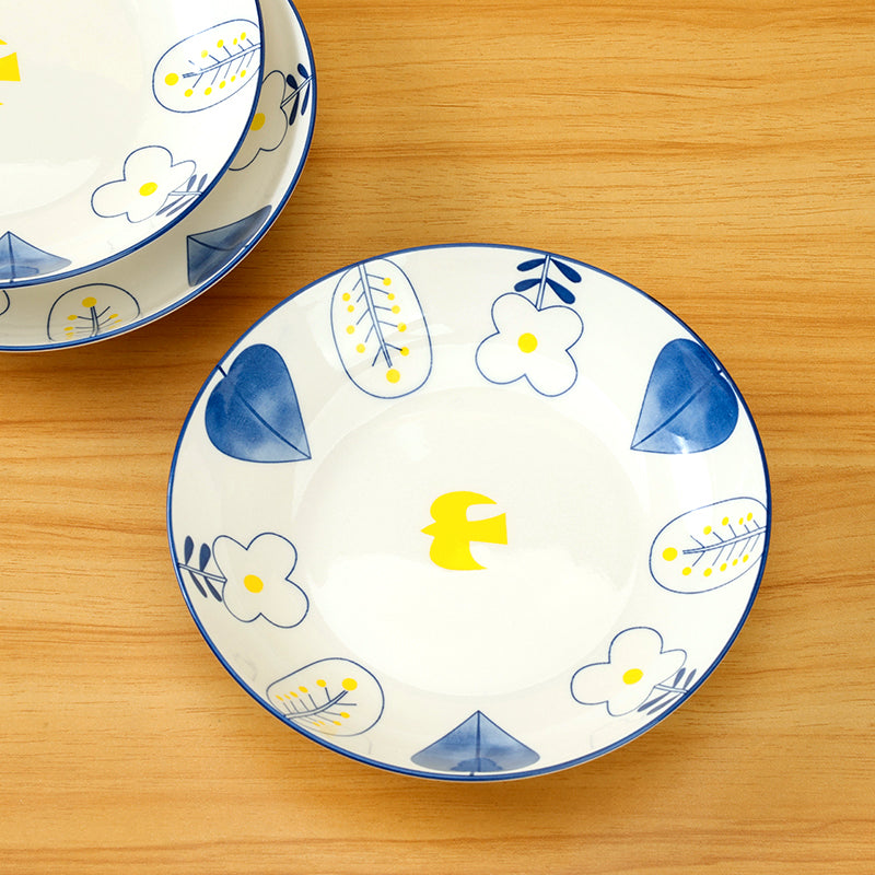 7 - inch Printed Cheese Plate (with the Pattern of “Spring Song”) M.66 JPDB