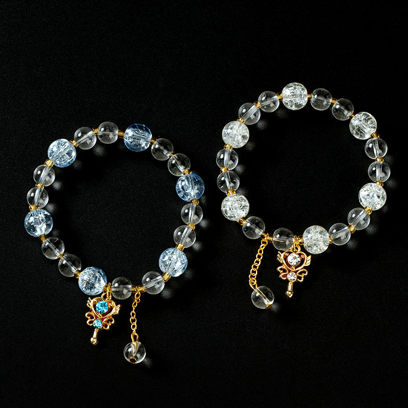 Cracked Bead Magic Wand Charm Bracelet M.43