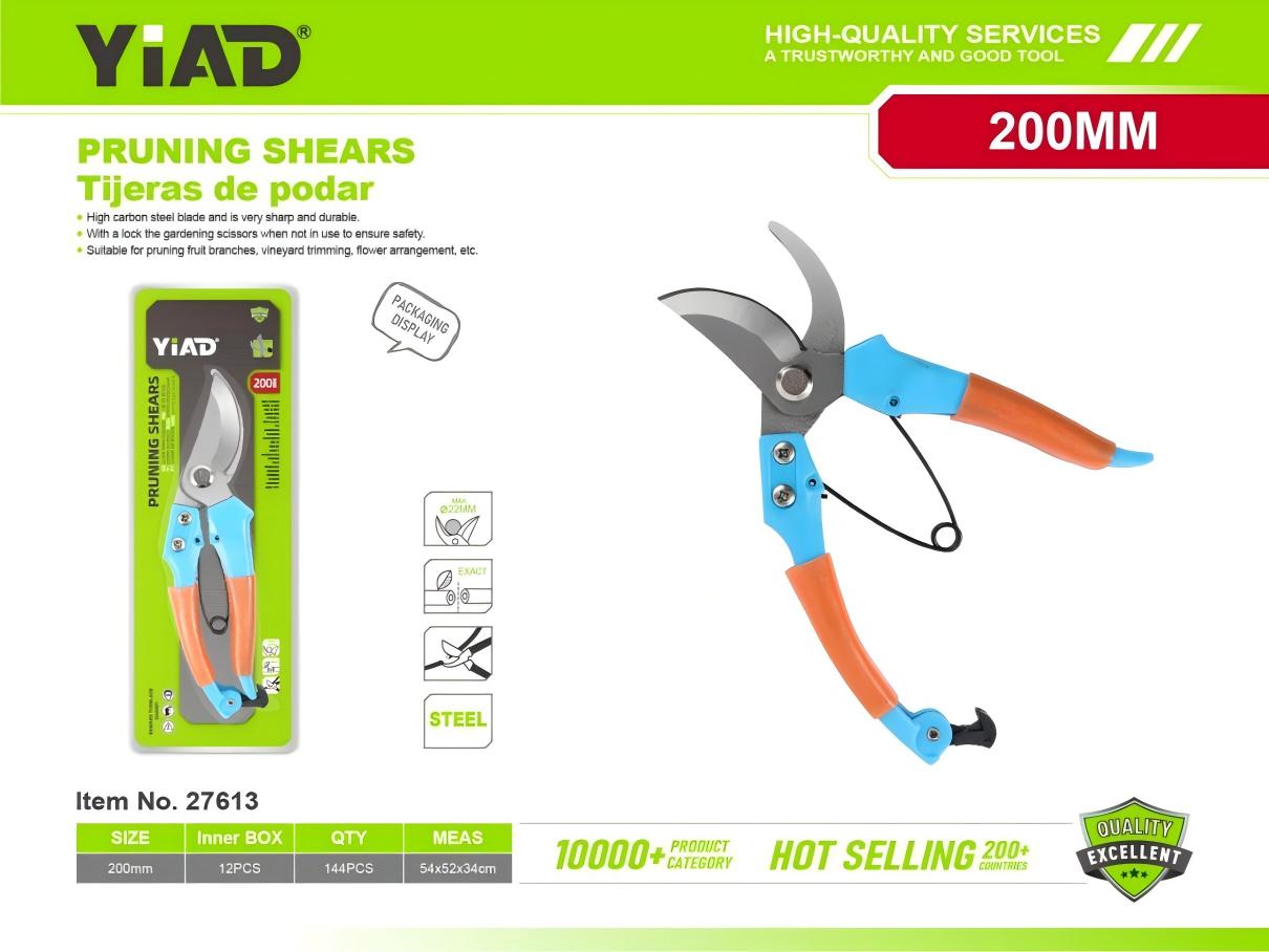 Plastic handle pruning shears with round head M.33