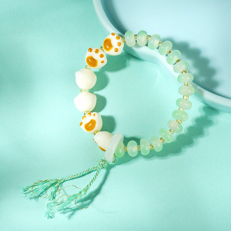 Ice Soul Abacus Bead Cat Claw Bracelet M.43