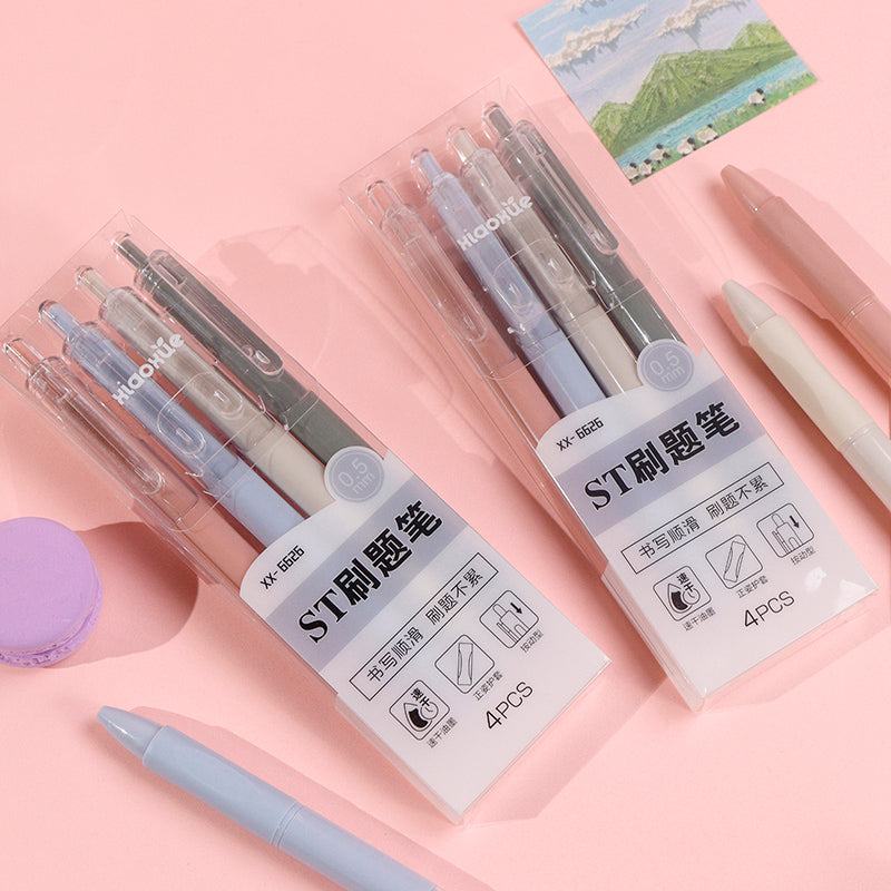 XX - 6626 Juego de cuatro bolígrafos de gel para práctica y prueba M.82