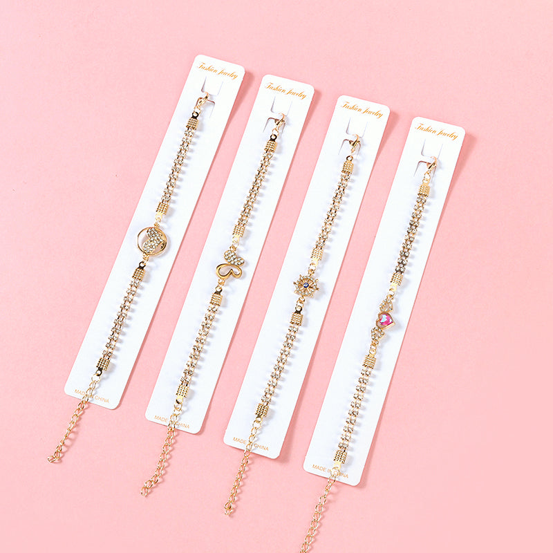 Two-Row Diamond-Accented Bracelet M.43