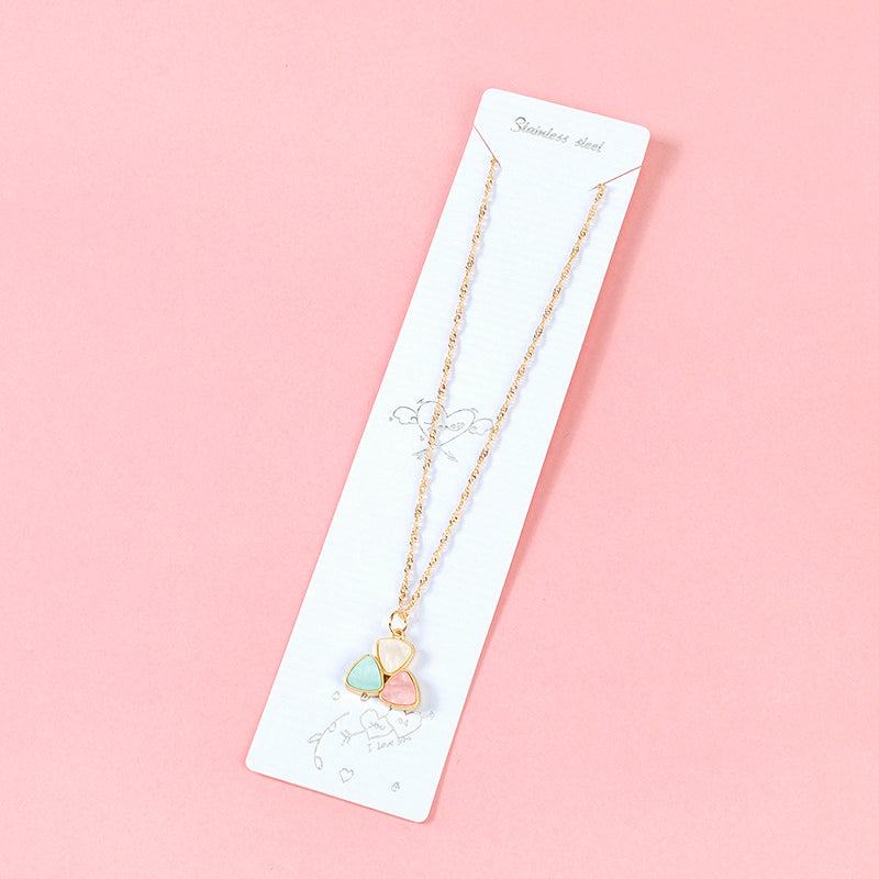 Simple Color - Blocking Necklace M.43