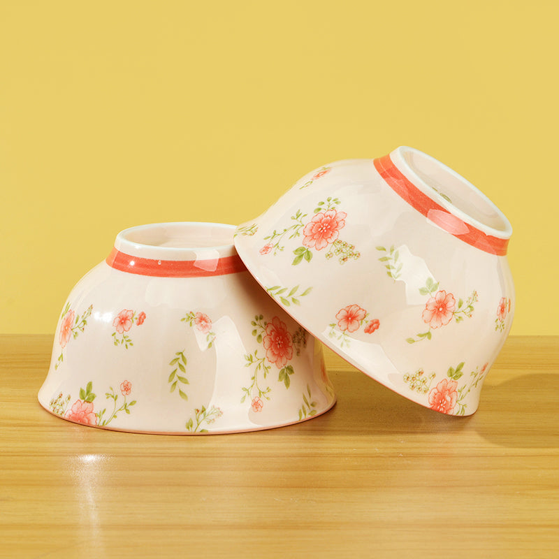 4.7-inch Rose Bowl with Small Garden Pattern (1486) M.66 JPDB