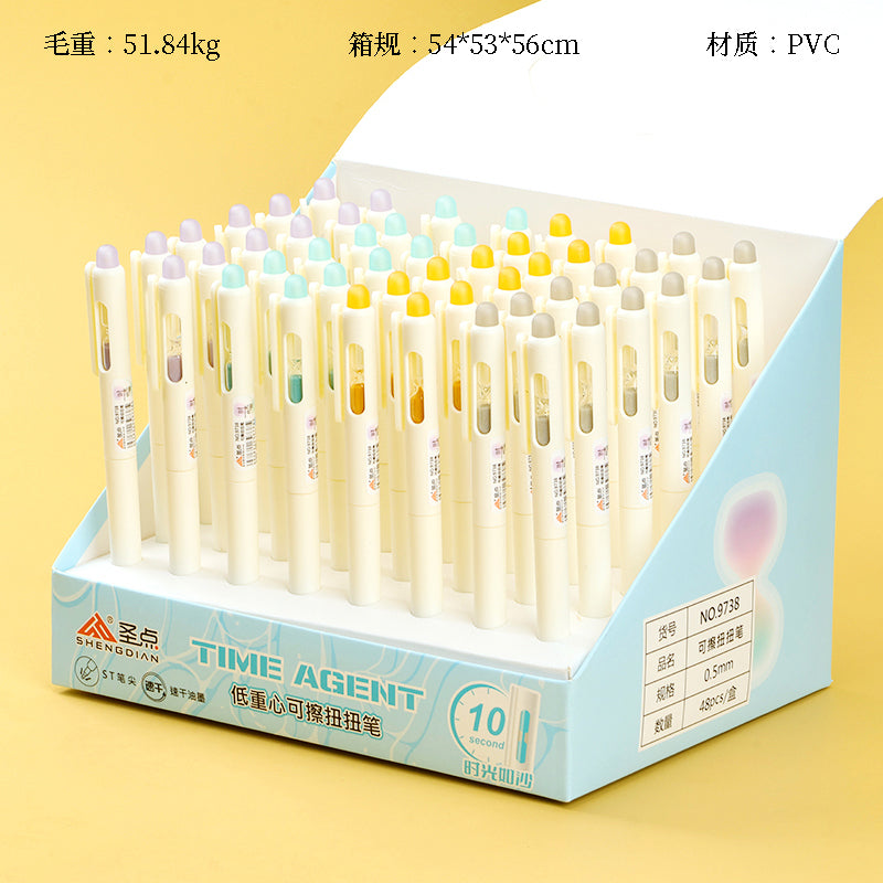 Unique Saint Point 9738 Erasable Hourglass - themed Gel Pens! Combining erasability with an hourglass design, they're both practical and eye - catching. M.82