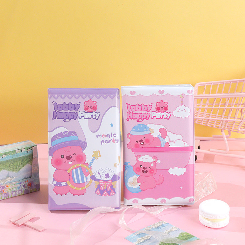 Menglulu Stress Relief Pocket Notebook XX-0860 8.3*13.8cm Portable Soft Cover Daily Writing M.81