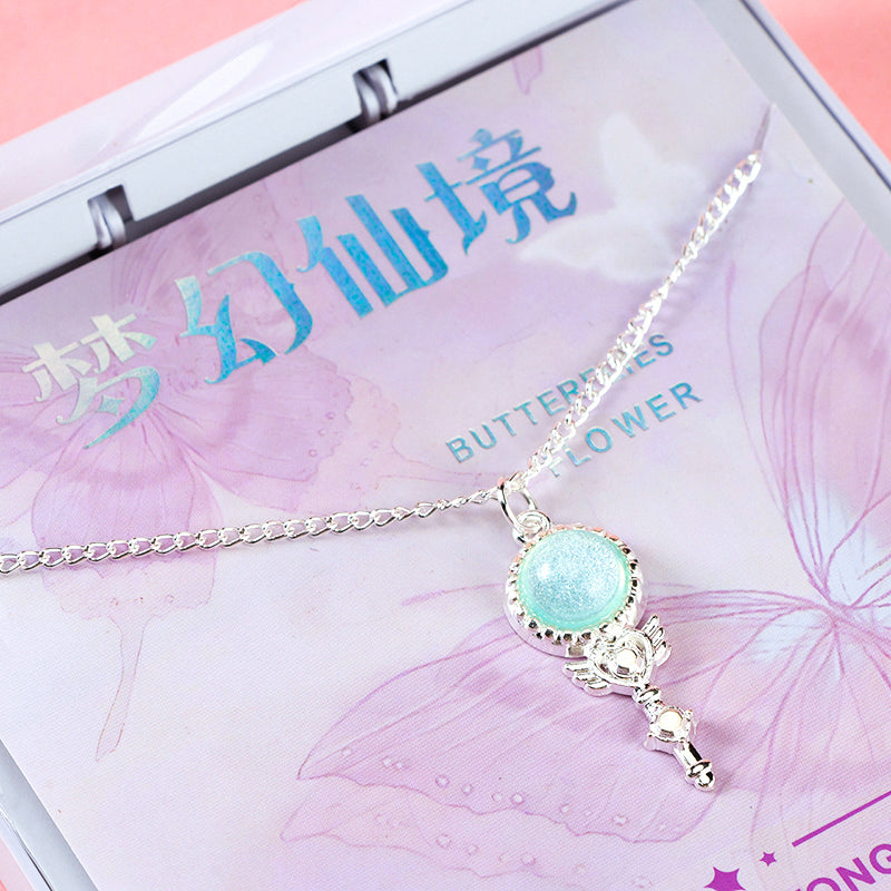 XL - 00037 Gemstone Fairy Wand Necklace M.43