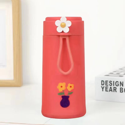 Plastic Shell Floral Glass Cup M.17