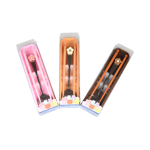 Three - Dimensional Flower - shaped Spoon and Chopsticks Tableware Set M.66 JPDB